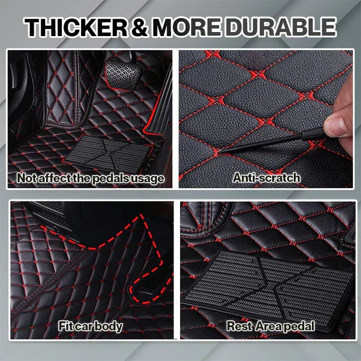 Elvie 2025 Waterproof Non-slip Universal Fit Customized Floor Mats for Cars, SUVs, and Trucks