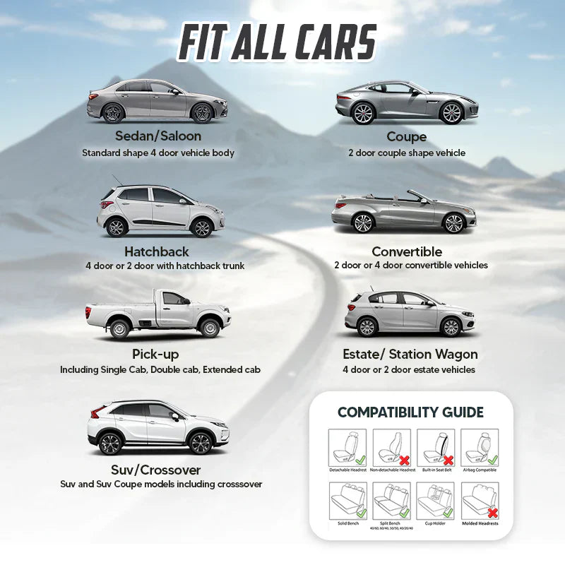 Universal Fit Car Seat Cover 2024 Dane Leather Car Seat Cover for Cars, SUV