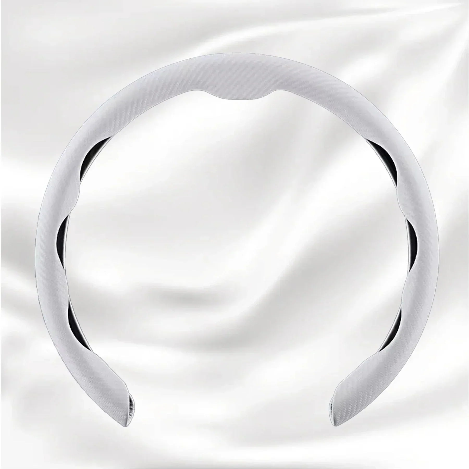 Nexi Customized Car Logo Breathable Ultra-thin 5D Leather & Carbon Car Steering Wheel Cover Universal Fit