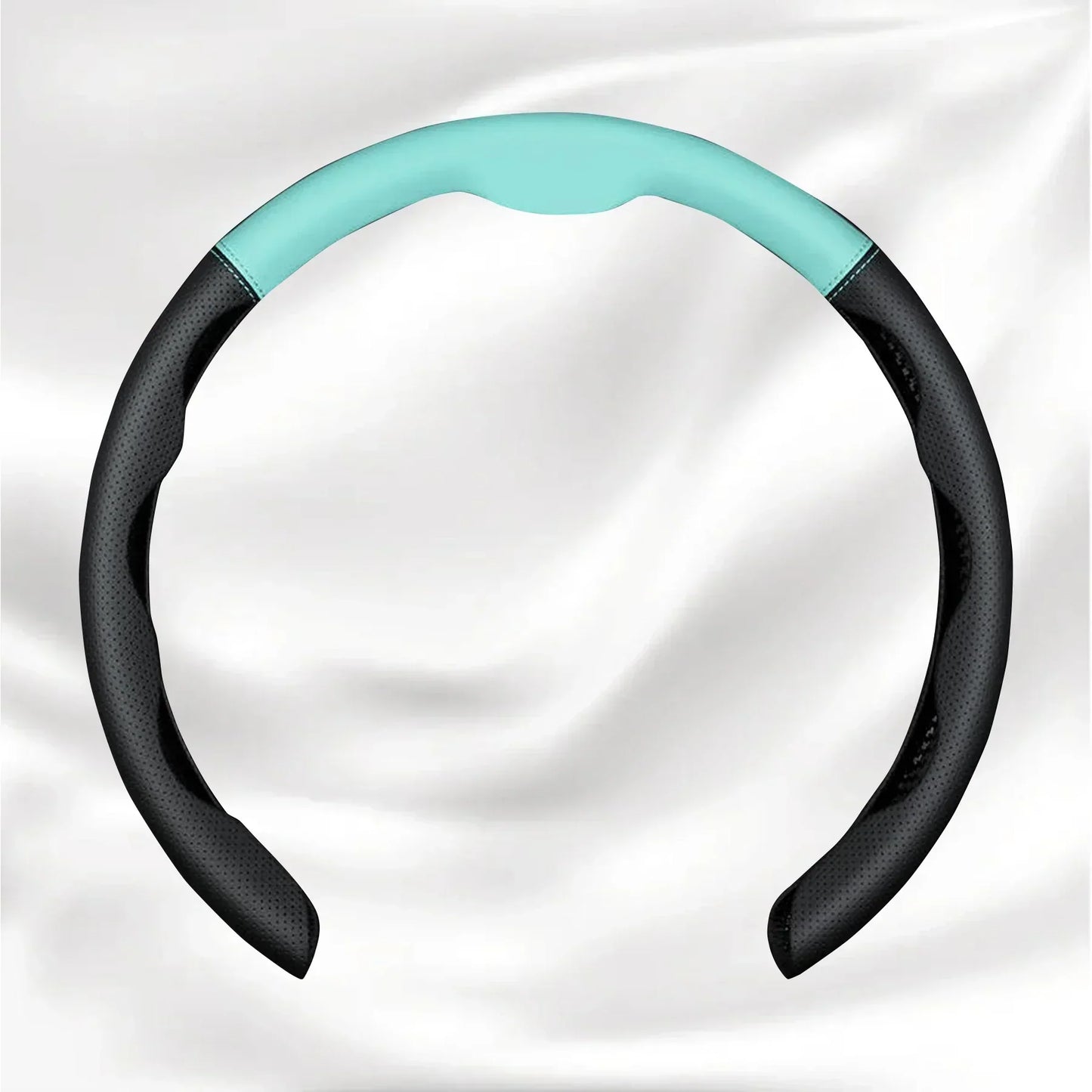 Nexi Customized Car Logo Breathable Ultra-thin 5D Leather & Carbon Car Steering Wheel Cover Universal Fit